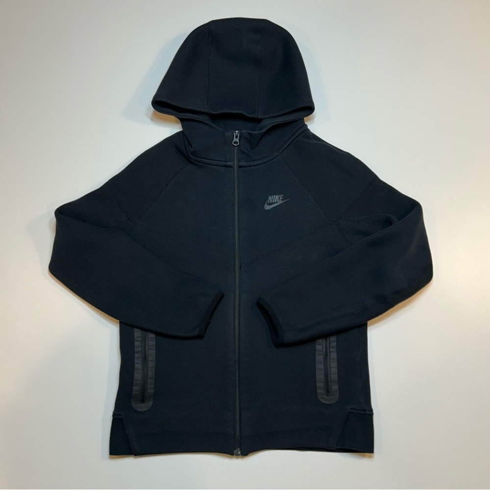 Nike Sportswear Tech Fleece Windrunner Full-Zip Hoodie Black Chevron Women’s L